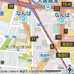 串焼き ニューダイトン 難波中店周辺の地図