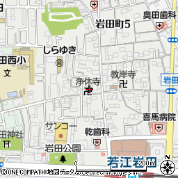 浄休寺周辺の地図