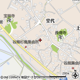 愛知県田原市谷熊町栗生周辺の地図