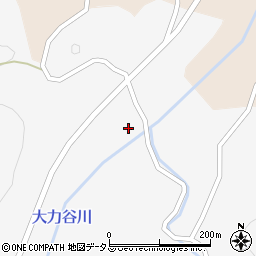 広島県三次市三和町大力谷379周辺の地図