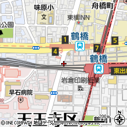 大阪府大阪市天王寺区下味原町周辺の地図