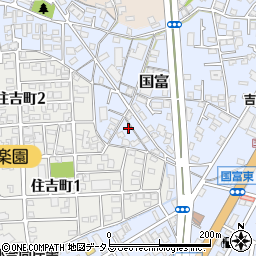 岡山県岡山市中区国富828周辺の地図