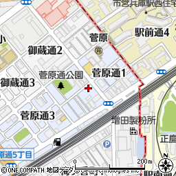 兵庫県神戸市長田区菅原通2丁目94周辺の地図