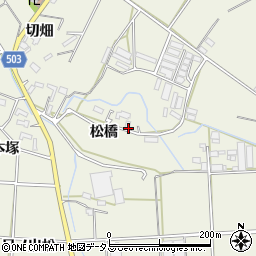 愛知県豊橋市杉山町松橋周辺の地図