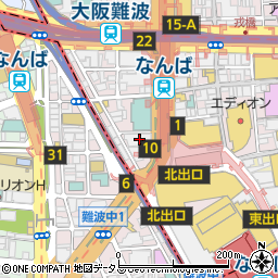 みずほ銀行難波支店 ＡＴＭ周辺の地図