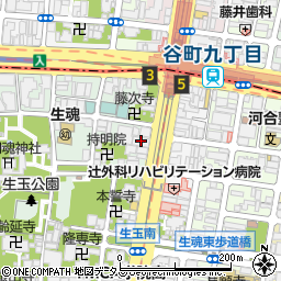 イズミ薬局谷九店周辺の地図
