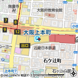 アンファン株式会社　近鉄上本町駅店周辺の地図