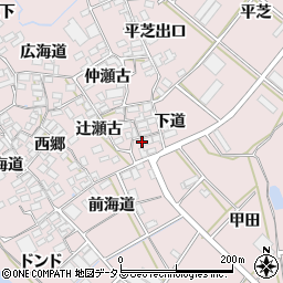 愛知県田原市野田町仲瀬古45-6周辺の地図