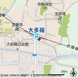 大多羅駅前自転車等駐車場周辺の地図