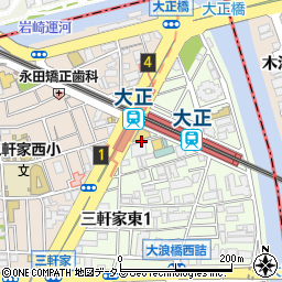 大阪王 大正店周辺の地図