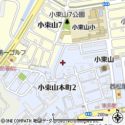 兵庫県神戸市垂水区小束山本町2丁目17周辺の地図