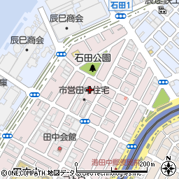田中周辺の地図