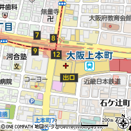 京懐石 美濃吉 近鉄上本町店周辺の地図