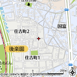 住吉町駐車場周辺の地図