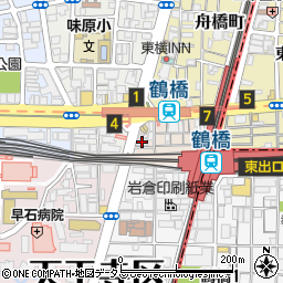 エニタイムフィットネス　鶴橋店周辺の地図