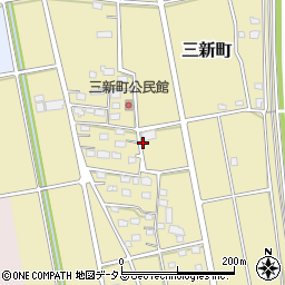 静岡県浜松市中央区三新町周辺の地図