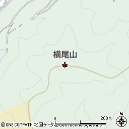 横尾山周辺の地図