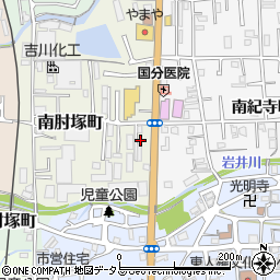 奈良県奈良市南肘塚町45-1周辺の地図