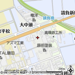 静岡県磐田市大中瀬824周辺の地図