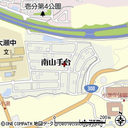 奈良県生駒市南山手台周辺の地図
