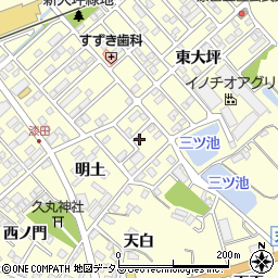 愛知県田原市神戸町新大坪81周辺の地図