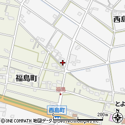 静岡県浜松市中央区西島町890周辺の地図