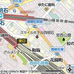 ｎａｉｌｂｅａｕｔｙｓａｌｏｎＰａｎｄｏｒａ西明石店周辺の地図