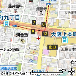 マジメヤ 上本町店 ハナレ周辺の地図