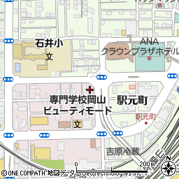 バジェットレンタカー岡山駅前西口店周辺の地図