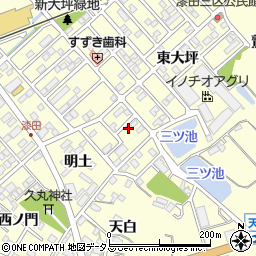 愛知県田原市神戸町新大坪82周辺の地図