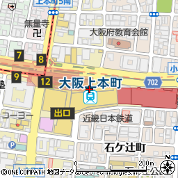 シェラトン都ホテル大阪 レストラン&ラウンジ バー eu ゆう周辺の地図