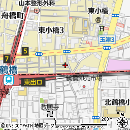鳥竹鶴橋卸売市場店周辺の地図