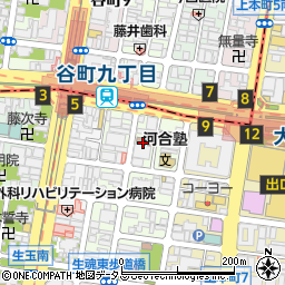 天王寺上汐郵便局周辺の地図