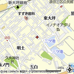 愛知県田原市神戸町新大坪83周辺の地図