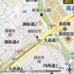 長田遊技業組合周辺の地図