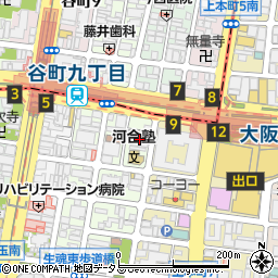 大阪府大阪市天王寺区上汐3丁目1周辺の地図