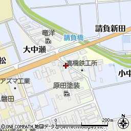 静岡県磐田市大中瀬815周辺の地図