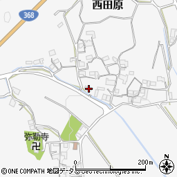 三重県名張市西田原736周辺の地図