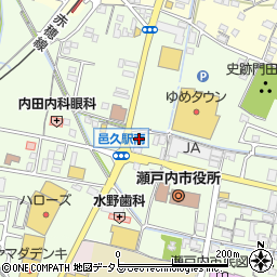邑久交通周辺の地図