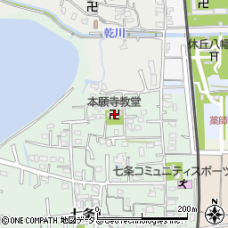 本願寺奈良教堂周辺の地図