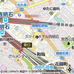 もっこす 西明石駅前店周辺の地図