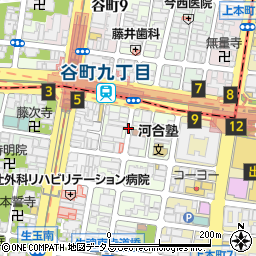 大阪府大阪市天王寺区上汐3丁目周辺の地図