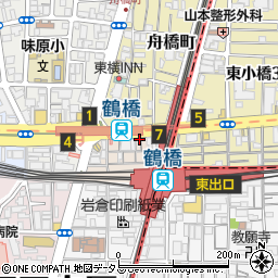 焼肉ホルモン かど家 鶴橋店周辺の地図