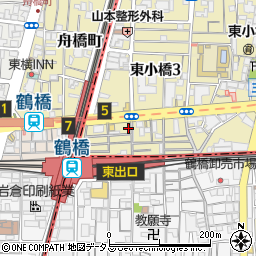 鶴橋商店街振興組合周辺の地図