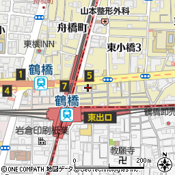 台湾まぜそば 禁断のとびら 鶴橋店周辺の地図
