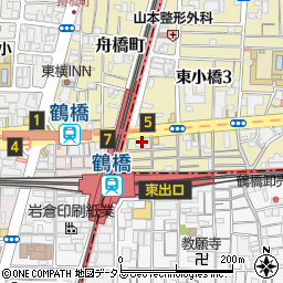 禁断のとびら 鶴橋店周辺の地図