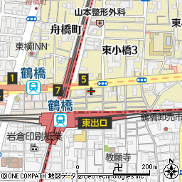 吉野家 鶴橋駅前店周辺の地図