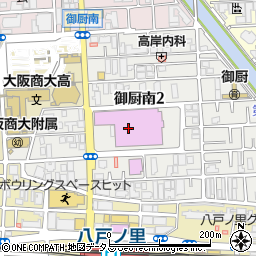 東大阪市文化創造館周辺の地図