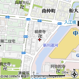 湊川産業株式会社　本社周辺の地図