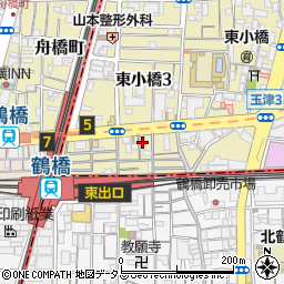 大阪長老教会周辺の地図